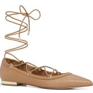 ALDO lace up flats
